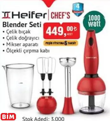 HEİFER CHEF'S BLENDER SETİ HEİFER CHEF'S BLENDER SETİ
